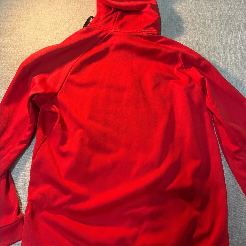 Nike Red Pullover Hoodie with Black Logo